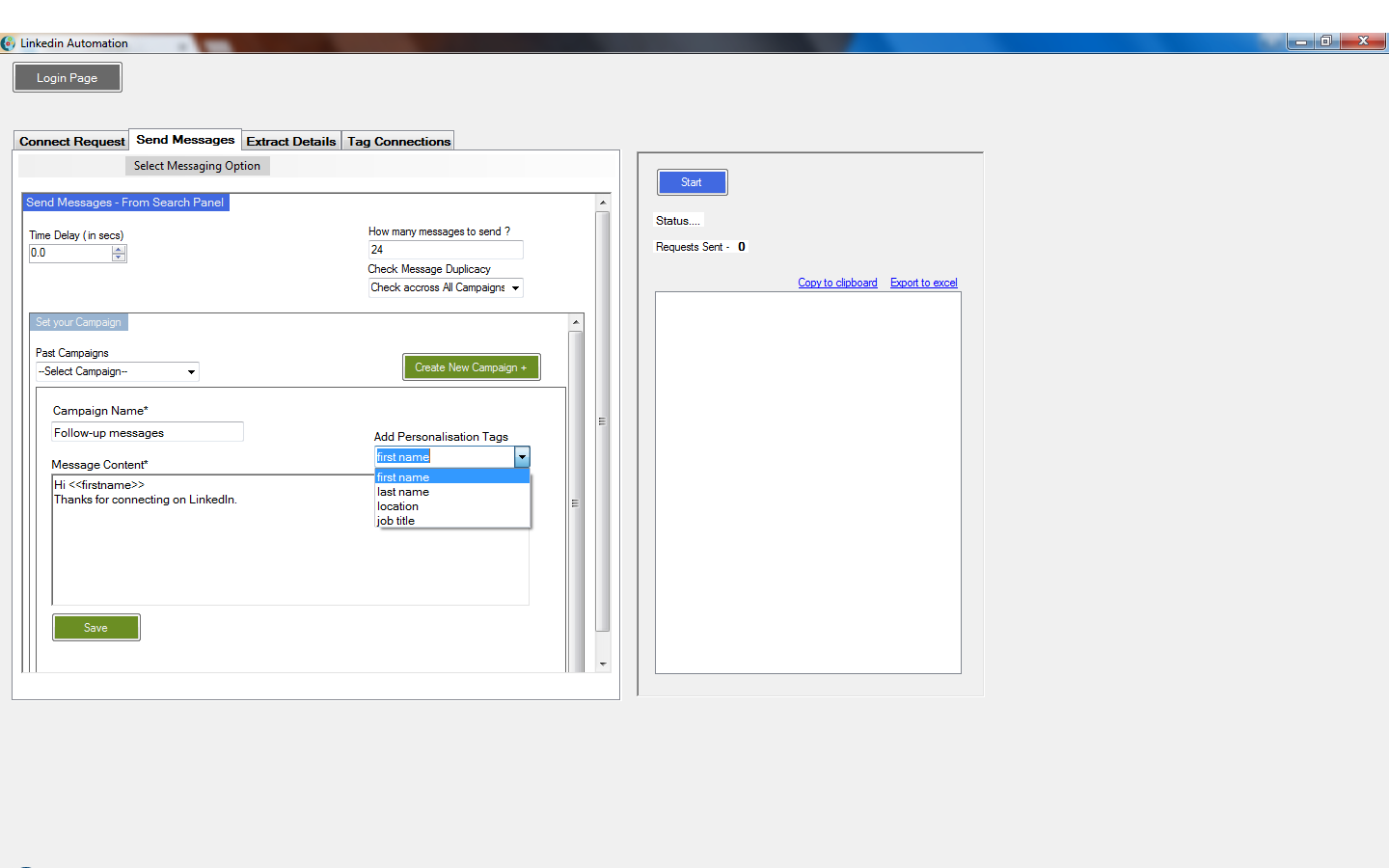 linkedin automation add connection list of linkedin ids